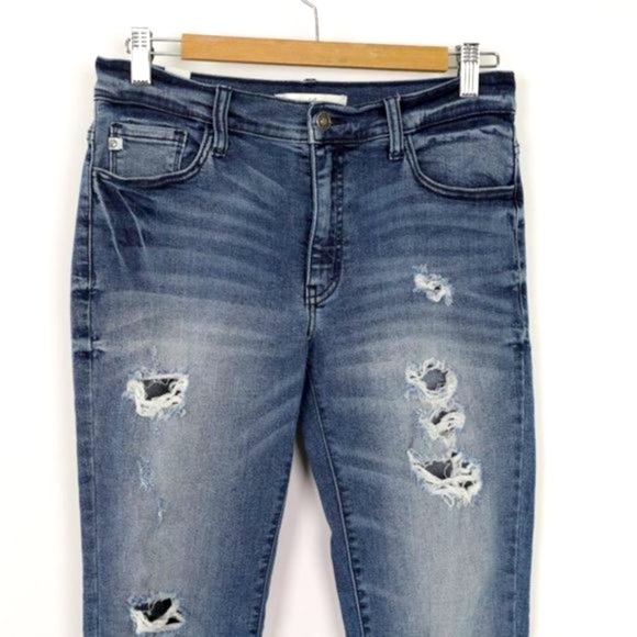 KanCan Distressed Skinny Ankle Jeans size 28 - Picture 2 of 11